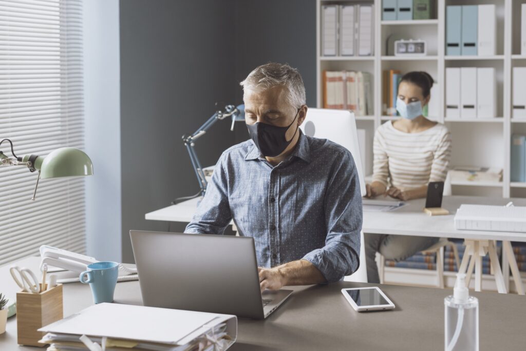 Coronavirus prevention and social distancing in the coworking space near me